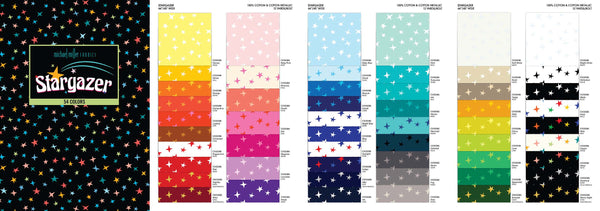 Stargazar Color CARD021 NEW Stargazer- 54 colors – Michael Miller Fabrics Color Cards